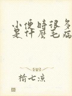 小便时很多泡泡是什么毛病