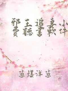 邪王追妻小说免费听书软件