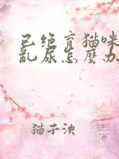 已绝育猫咪在家乱尿怎么办啊