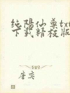 纯阳仙尊txt下载精校版