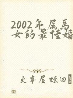 2002年属马女的最佳婚配属马