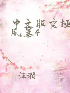 中文版究极忍者风暴4