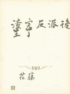 渣完反派后他重生了