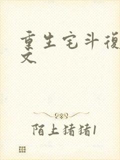 重生宅斗复仇爽文