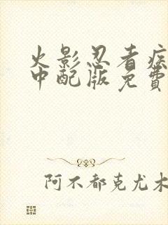 火影忍者疾风传中配版免费观看全集