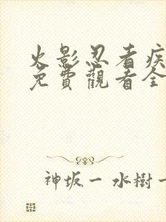 火影忍者疾风传免费观看全集高清