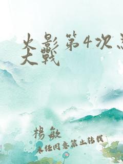 火影第4次忍界大战