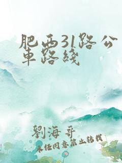 肥西31路公交车路线