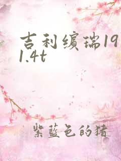 吉利缤瑞19款1.4t