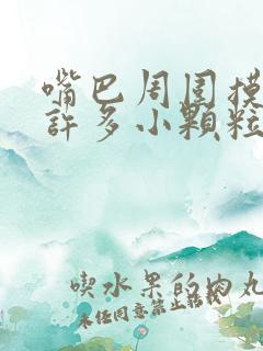 嘴巴周围摸着有许多小颗粒