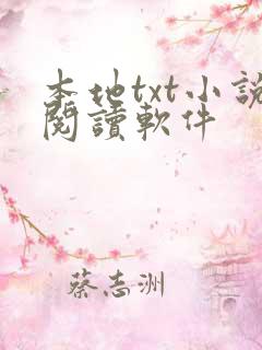 本地txt小说阅读软件