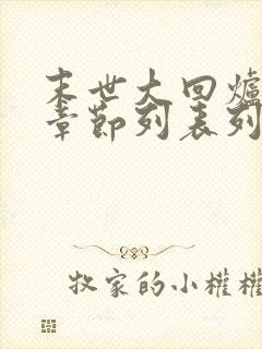 末世大回炉最新章节列表列表