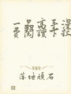 一品高手漫画免费阅读下拉式六漫画