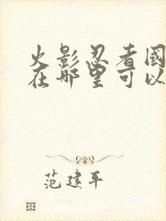 火影忍者国语版在哪里可以看