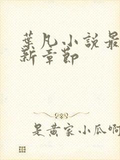 叶凡小说最新更新章节