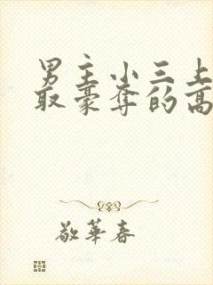 男主小三上位强取豪夺的高干文