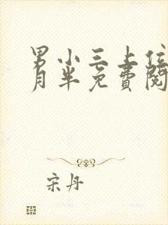 男小三上位记十月半免费阅读小说