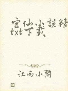 官仙小说精校版txt下载