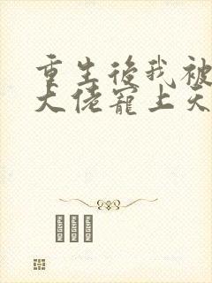 重生后我被偏执大佬宠上天