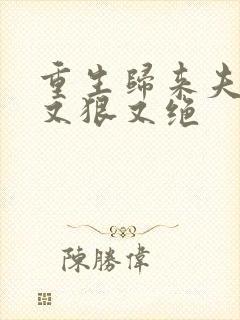 重生归来夫人她又狠又绝