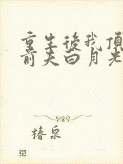 重生后我顶替了前夫白月光在线版