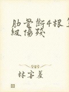 肋骨断4根算几级伤残