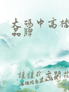 大码中高档女装品牌