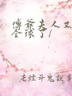 傅爷夫人又惊艳全球了/