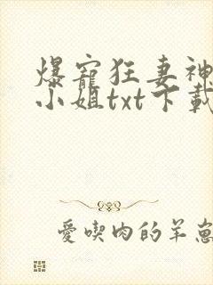 爆宠狂妻神医五小姐txt下载