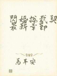 闪婚总裁契约妻最新章节