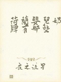 荷兰婴儿奶粉品牌有哪些