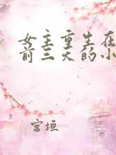 女主重生在末世前三天的小说