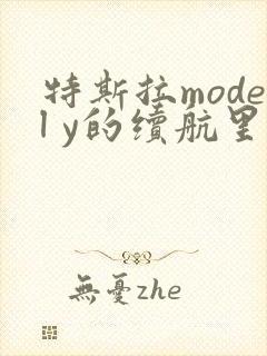 特斯拉model y的续航里程是多少