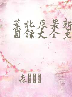 叶北辰最新章节目录大全免费阅读