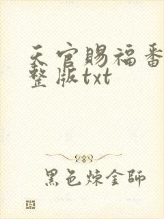 天官赐福番外完整版txt