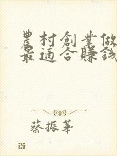 农村创业做什么最适合赚钱