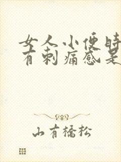 女人小便时下体有刺痛感是怎么回事