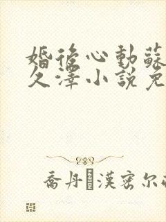 婚后心动苏熙凌久泽小说免费阅读