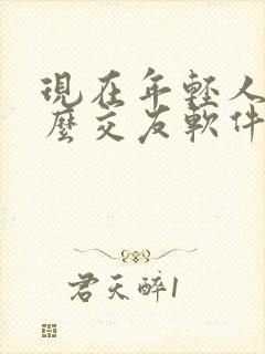 现在年轻人用什么交友软件