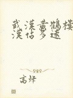 武汉黄鹤楼到武汉站多远