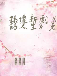 孙俪新剧《蛮好的人生》免费观看全集