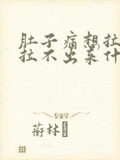 肚子痛想拉尿又拉不出来什么原因