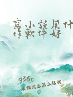 写小说用什么写作软件好