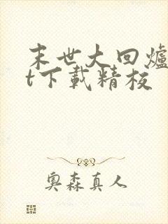 末世大回炉txt下载精校