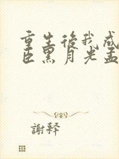 重生后我成了奸臣黑月光孟芊芊