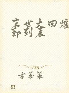 末世大回炉新章节列表