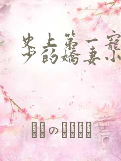 史上第一宠婚慕少的娇妻小说免费