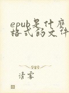 epub是什么格式的文件