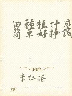 田种植什么比较简单好挣钱