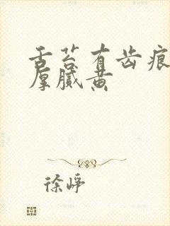 舌苔有齿痕胖大厚腻黄